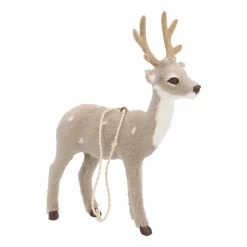 Grijs Hertje 13 Cm Faux Fur