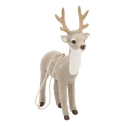 Grijs Hertje 13 Cm Faux Fur