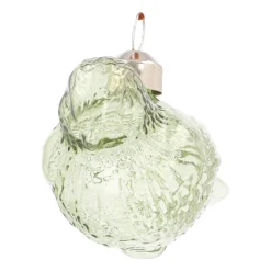 Groene Glazen Vogel Kersthanger