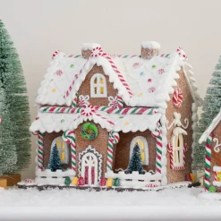 Groot Koekhuisje Van Klei | Led | Handgemaakt | 21cm