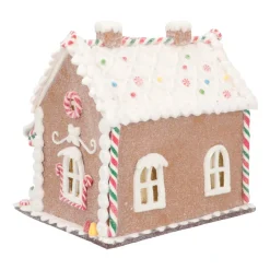 Groot Koekhuisje Van Klei | Led | Handgemaakt | 21cm
