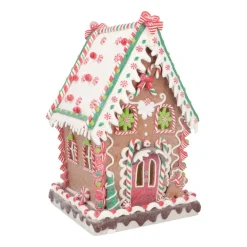 Groot Koekhuisje Van Klei | Led | Handgemaakt | 34cm
