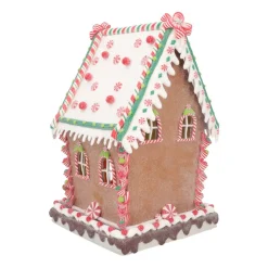 Groot Koekhuisje Van Klei | Led | Handgemaakt | 34cm