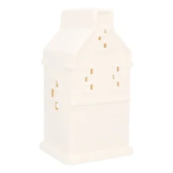 Groot Wit Grachtenpandje Voor Kerst