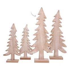 Grote Houten Kerstboom Op Standaard