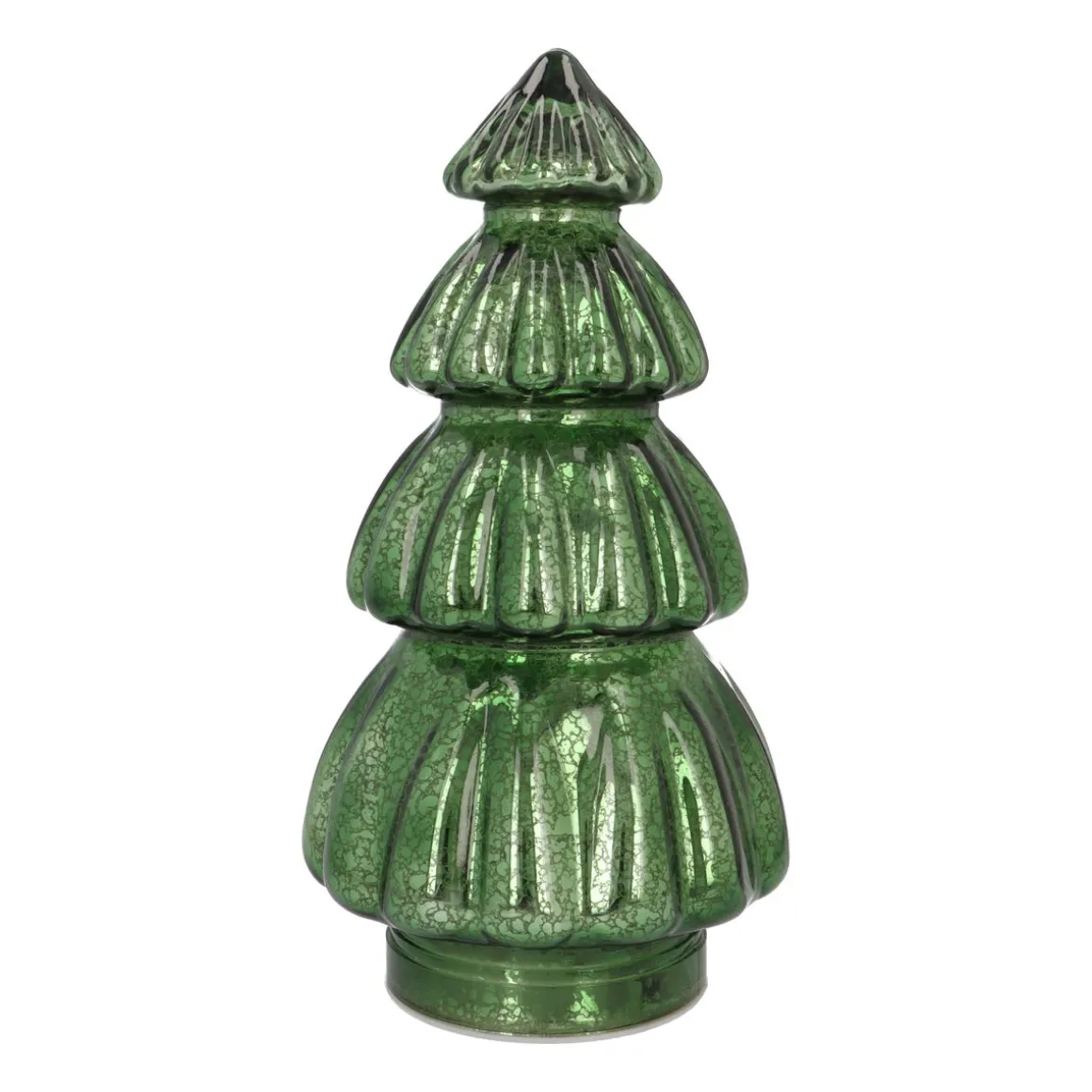 Grote Volumineuze Groene Led-kerstboom Met Reliëf