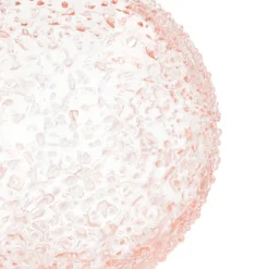 Handgemaakte Pastelroze Kerstbal Met Spikkels