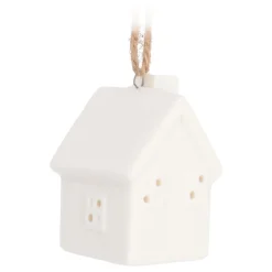 Hangend Porceleinen Huisje 6 Cm