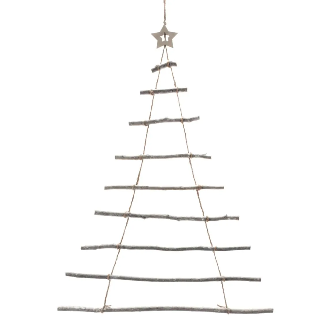 Hangende Ladder Kerstboom 87cm Grey Wash