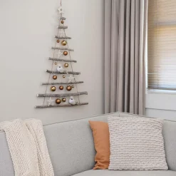 Hangende Ladder Kerstboom 87cm Grey Wash