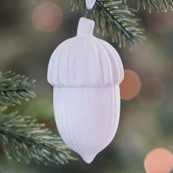 Hanger Eikel Porselein 4 Cm Wit