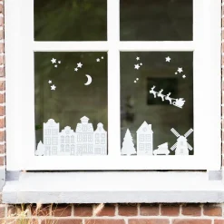 Herbruikbare Witte Raamstickers Op Vel