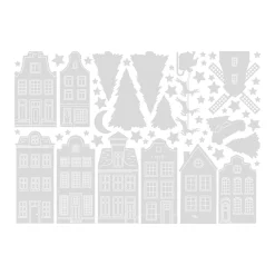 Herbruikbare Witte Raamstickers Op Vel