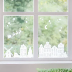 Herbruikbare Witte Raamstickers Op Vel