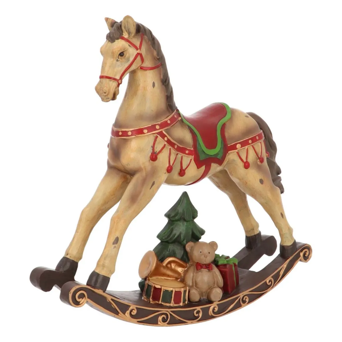 Hobbelpaard | Bruin-rood | 30 Cm