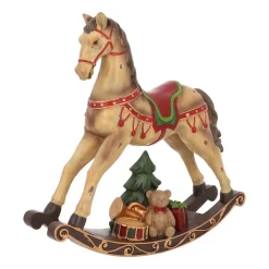 Hobbelpaard | Bruin-rood | 30 Cm