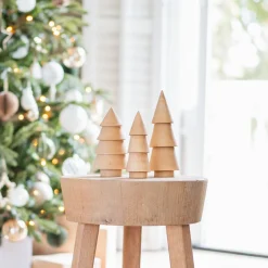 Houten Kerstboompje Met Eenvoudig Design