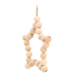 Houten Kralenster Kersthanger
