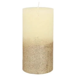 Ivoor Stompkaars Met Gouden Glitter | 15 Cm