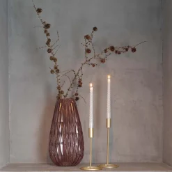 Kandelaar Mat Goud | 32 Cm Hoog | Metaal
