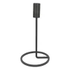 Kandelaar Mat Zwart | 20 Cm Hoog | Metaal