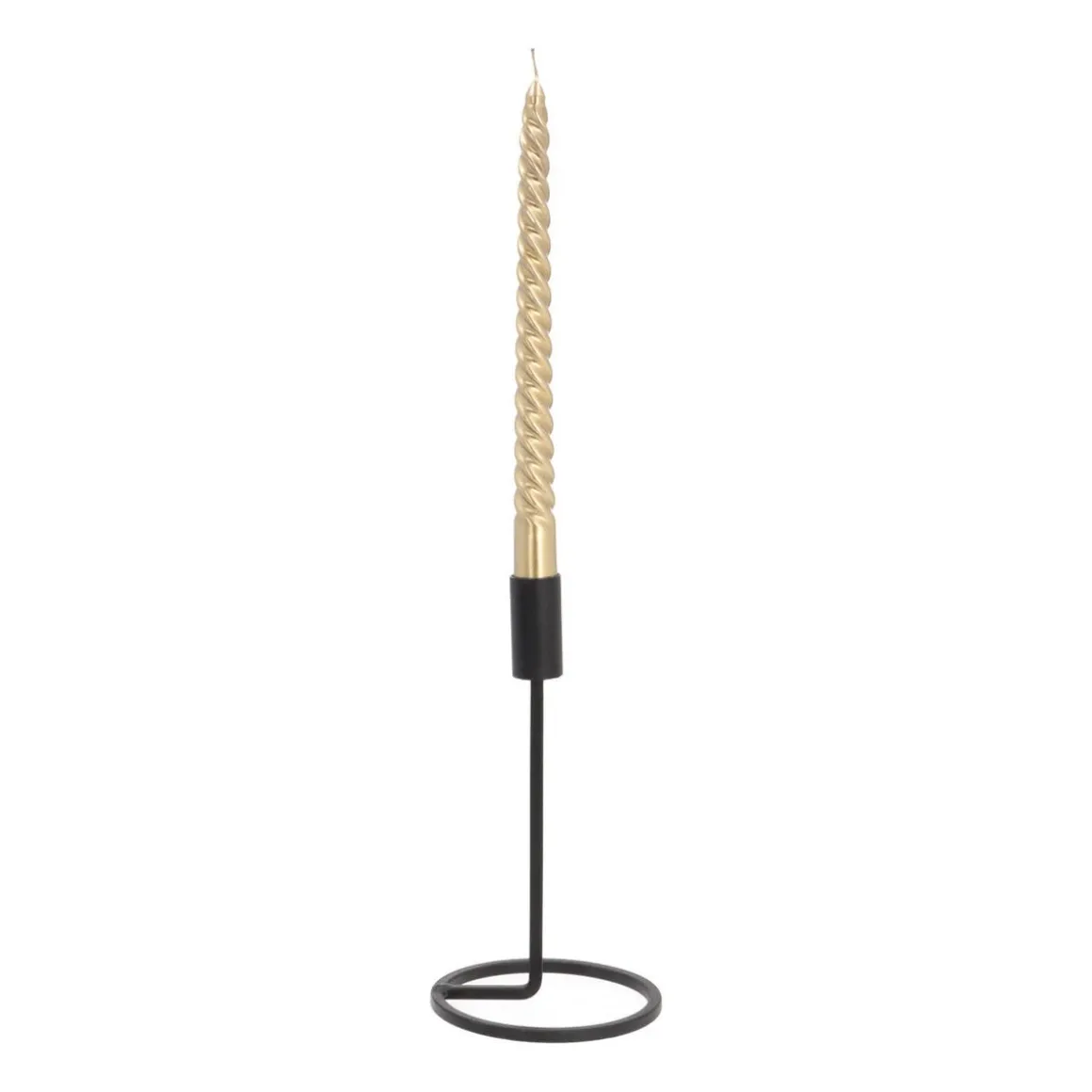 Kandelaar Mat Zwart | 20 Cm Hoog | Metaal