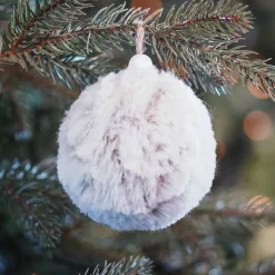 Kerstbal Bontlook Bruin 8cm