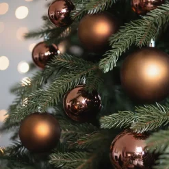 Kerstballen 44 St | Brons | Kunststof | 5-8 Cm | In Koker