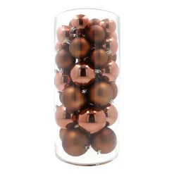 Kerstballen 44 St | Brons | Kunststof | 5-8 Cm | In Koker