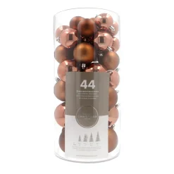 Kerstballen 44 St | Brons | Kunststof | 5-8 Cm | In Koker
