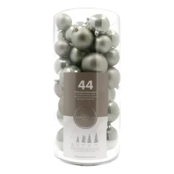 Kerstballen 44 St | Cottage Green | Kunststof | 5-8 Cm | In Koker