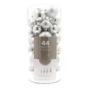 Kerstballen 44 St | Zilver | Kunststof | 5-8 Cm | In Koker