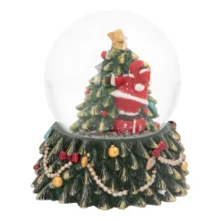 Kerstboom Met Sneeuwbol | ⌀6cm | 9cm Hoog