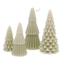 Kerstboomkaars Met Laagjes Groen