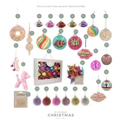 Kerstboompakket 'Sparkling Celebration': Kleurrijke Kerstballen En Vrolijke Ornamenten