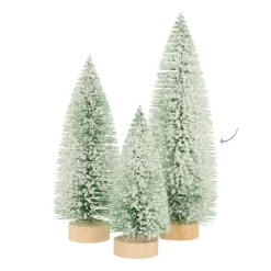 Kerstboompje 25cm Groen Met Sneeuw