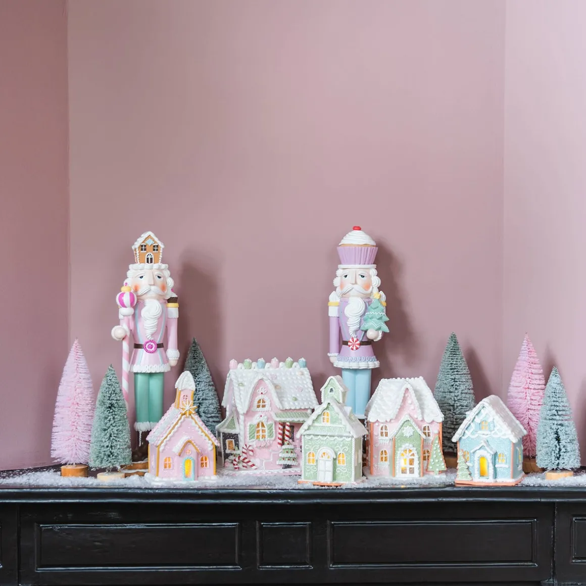 Kerstboompje 25cm Roze