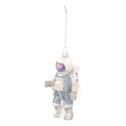 Kersthanger Astronaut | Glas | Zilver | 14cm
