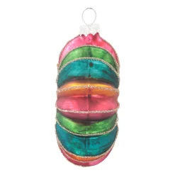 Kersthanger Bloem Met Glitter | Glas | Multi | 9cm