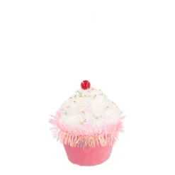 Kersthanger Cupcake | Roze | 12 Cm