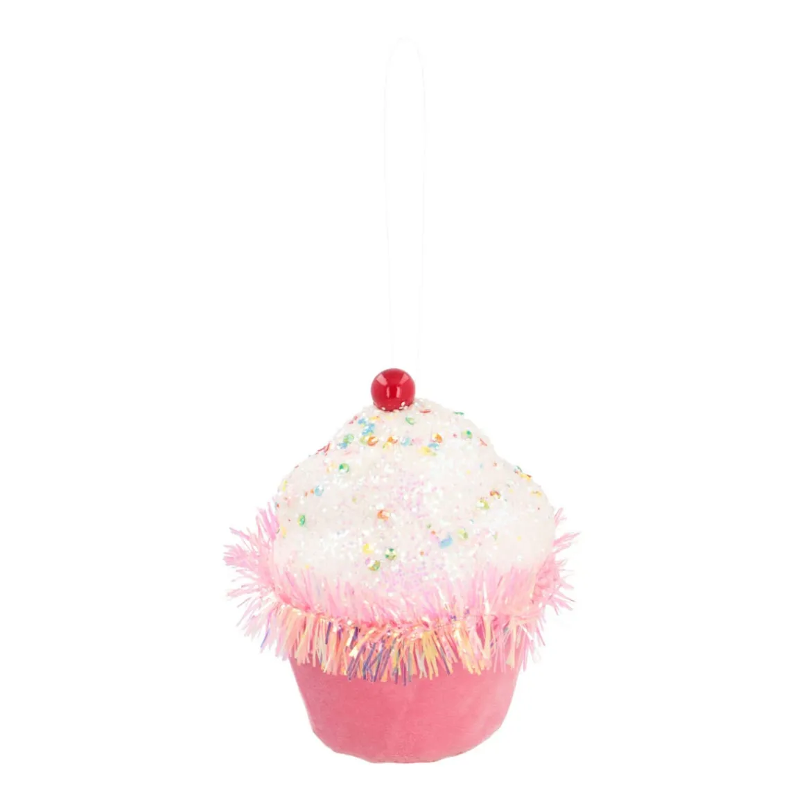 Kersthanger Cupcake | Roze | 12 Cm