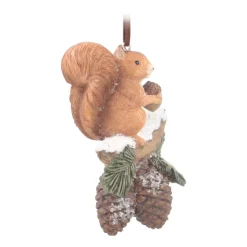 Kersthanger Eekhoorn | Polyresin | 11cm