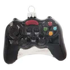 Kersthanger Gamecontroller | Glas | Zwart | 10cm