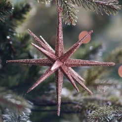 Kersthanger Geometrische Ster | 3D | Brons | Kunststof | 15cm