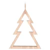 Kersthanger Houten Dennenboom | Bruin | 15 Cm