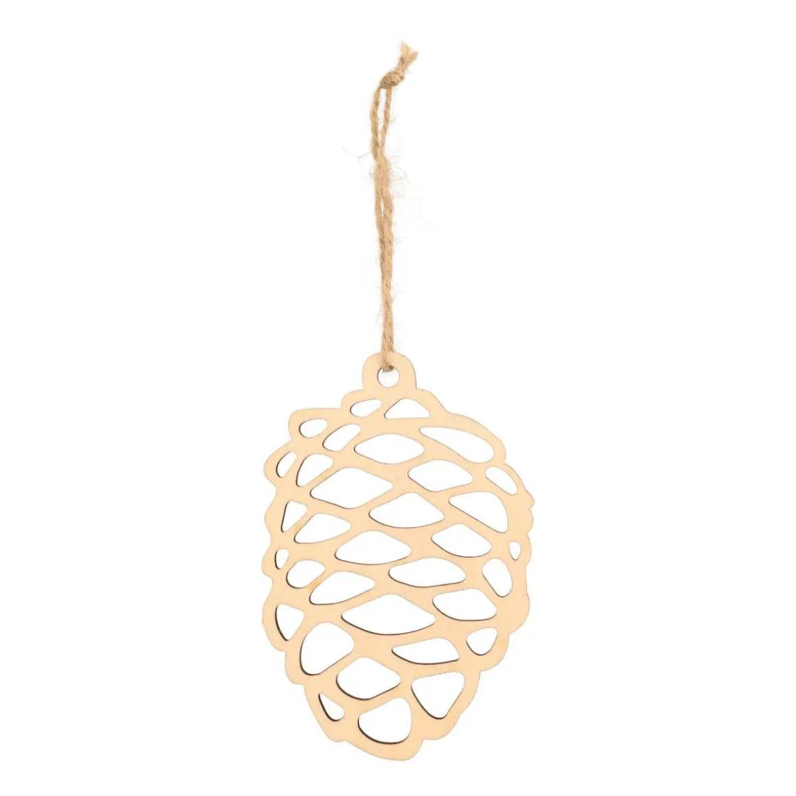 Kersthanger Houten Dennenappel | Bruin | 15 Cm