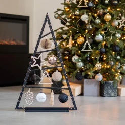 Kersthanger Houten Kerstboom | Bruin | 13 Cm