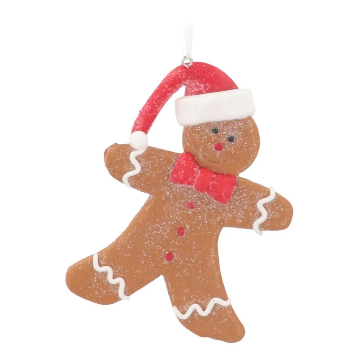 Kersthanger Klei | Peperkoekmannetje | Handgemaakt | 11 Cm