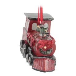 Kersthanger Locomotief | Polyresin | Rood | 11cm
