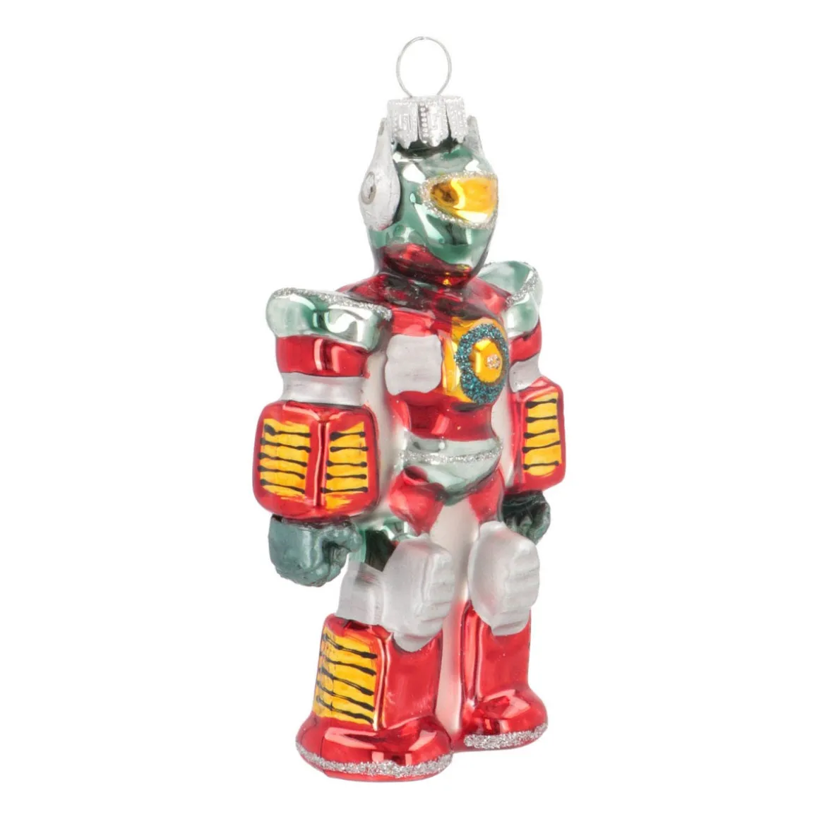 Kersthanger Mega Robot | Glas | Multi | 12cm
